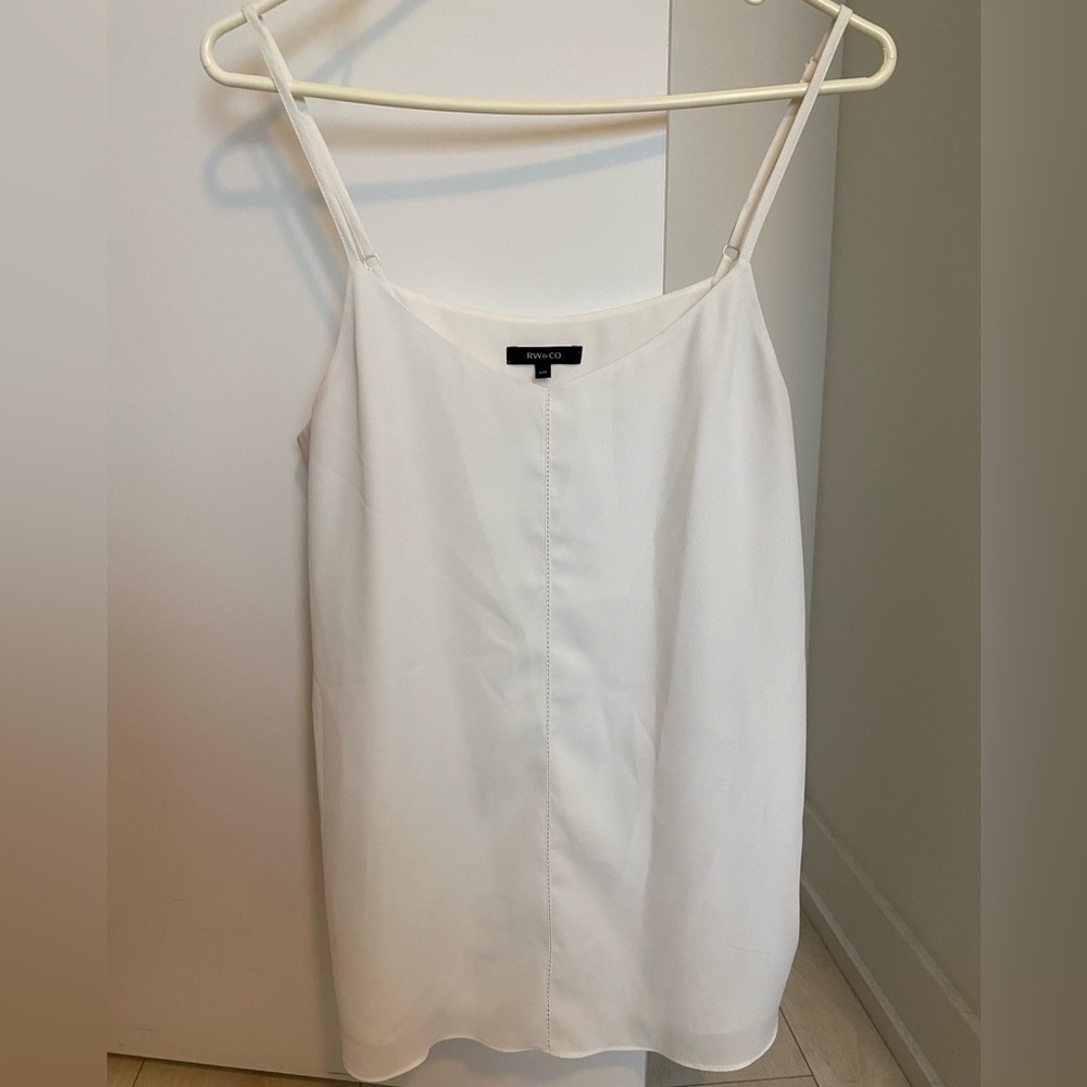 RW&CO white blouse tank top